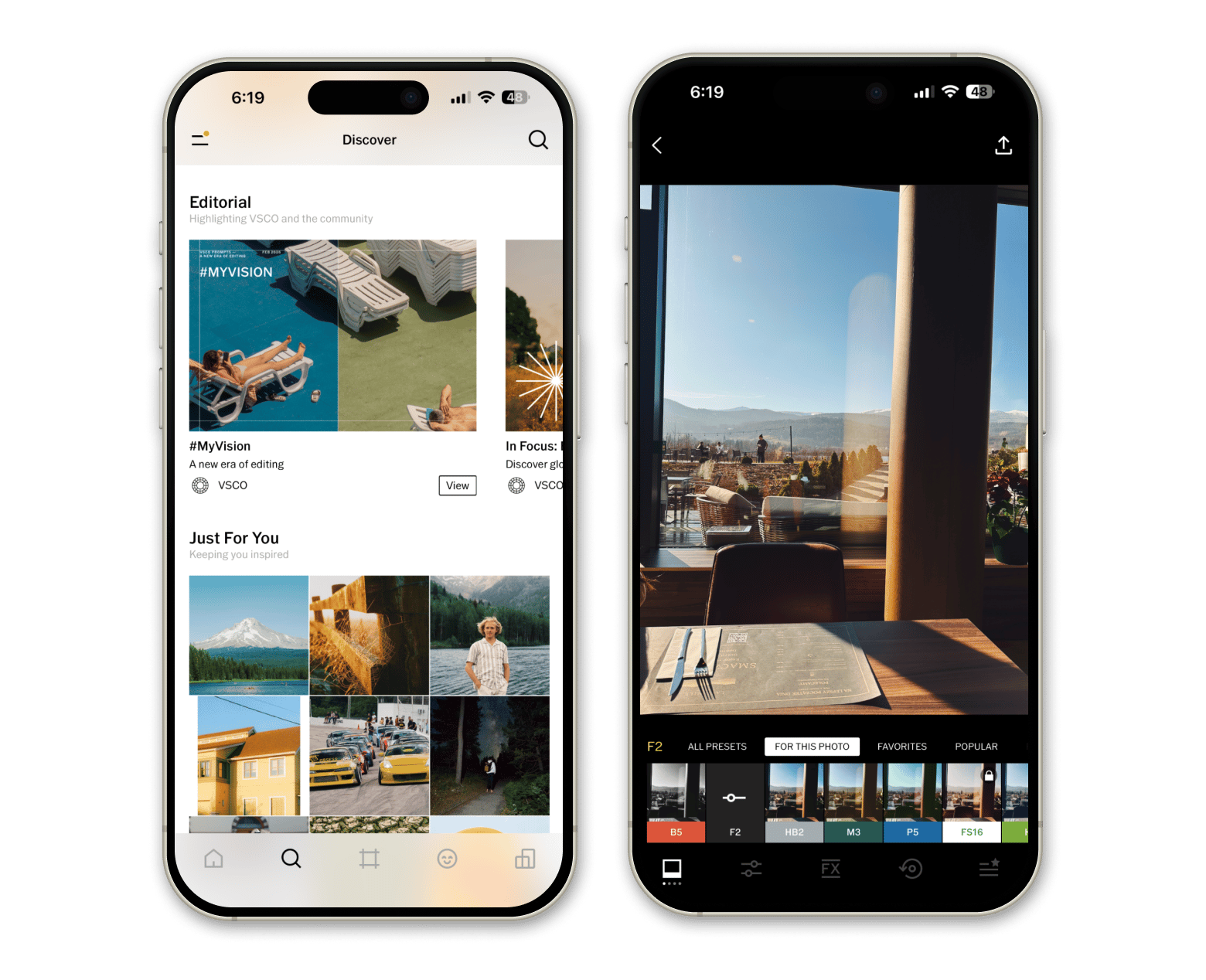 VSCO photo editing app iPhone
